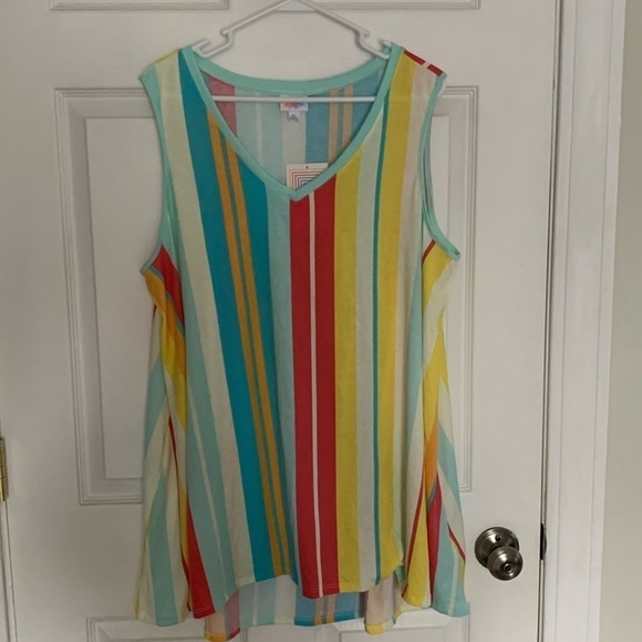 LuLaRoe Tops - NWT LulaRoe Multi-Color Tank Top Size XL